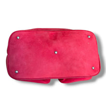 Load image into Gallery viewer, Vintage Loewe Red Suede Anagram Tote Bag
