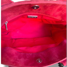Load image into Gallery viewer, Vintage Loewe Red Suede Anagram Tote Bag
