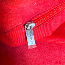 Load image into Gallery viewer, Vintage Loewe Red Suede Anagram Tote Bag
