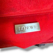 Load image into Gallery viewer, Vintage Loewe Red Suede Anagram Tote Bag
