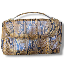 Load image into Gallery viewer, Vintage Snakeskin Top Handle Clutch
