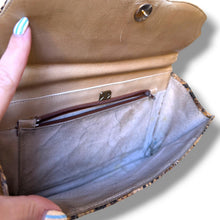 Load image into Gallery viewer, Vintage Snakeskin Top Handle Clutch
