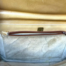 Load image into Gallery viewer, Vintage Snakeskin Top Handle Clutch
