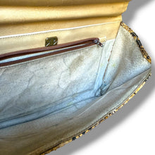 Load image into Gallery viewer, Vintage Snakeskin Top Handle Clutch
