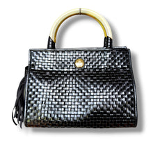 Load image into Gallery viewer, Vintage Fendi Pasta Woven Leather Bag – Black
