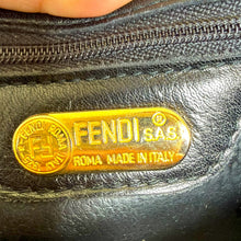Load image into Gallery viewer, Vintage Fendi Pasta Woven Leather Bag – Black
