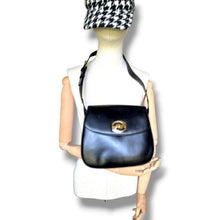 Load image into Gallery viewer, Rare Circa 1970s–Early 1980s Gucci Black Leather Shoulder Bag with Original Coin Purse
