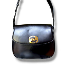 Load image into Gallery viewer, Rare Circa 1970s–Early 1980s Gucci Black Leather Shoulder Bag with Original Coin Purse
