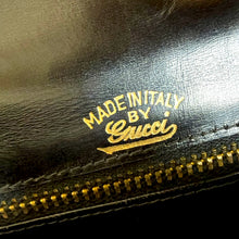 Load image into Gallery viewer, Rare Circa 1970s–Early 1980s Gucci Black Leather Shoulder Bag with Original Coin Purse
