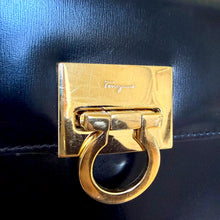Load image into Gallery viewer, Vintage Salvatore Ferragamo Gancini Top Handle Bag – Black
