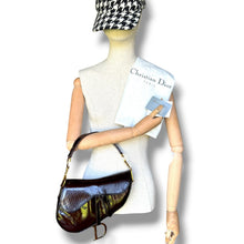Load image into Gallery viewer, Vintage Christian Dior Diorissimo Patent Saddle Bag – John Galliano Era
