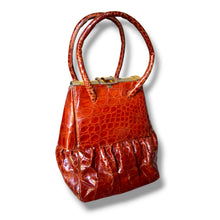 Load image into Gallery viewer, Vintage La Moderna Crocodile Handbag – Made in Uruguay
