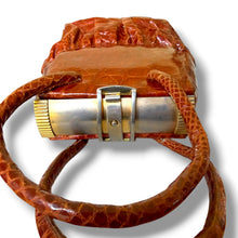 Load image into Gallery viewer, Vintage La Moderna Crocodile Handbag – Made in Uruguay
