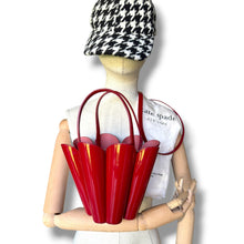 Load image into Gallery viewer, Kate Spade Red Patent Leather Petal Bag
