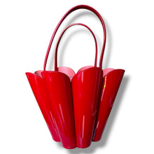 Load image into Gallery viewer, Kate Spade Red Patent Leather Petal Bag
