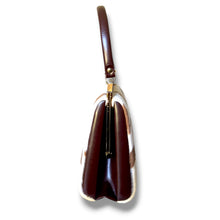 Load image into Gallery viewer, Vintage Cowhide &amp; Leather Frame Handbag
