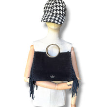 Load image into Gallery viewer, Kate Spade Suede Fringe Ring Handle Bag
