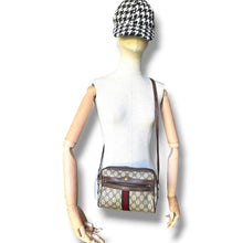 Load image into Gallery viewer, Circa 1980s Vintage Gucci Accessory Collection GG Web Shoulder Bag
