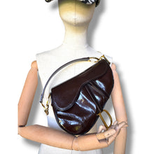 Load image into Gallery viewer, Vintage Christian Dior Diorissimo Patent Saddle Bag – John Galliano Era
