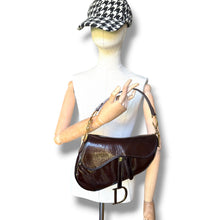 Load image into Gallery viewer, Vintage Christian Dior Diorissimo Patent Saddle Bag – John Galliano Era

