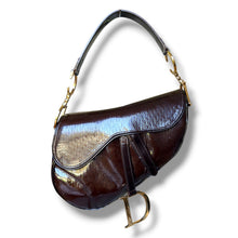Load image into Gallery viewer, Vintage Christian Dior Diorissimo Patent Saddle Bag – John Galliano Era
