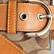 Load image into Gallery viewer, Vintage Coach Signature Canvas &amp; Leather Crossbody Bag
