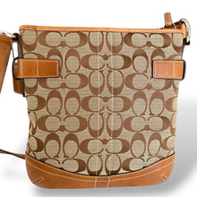 Load image into Gallery viewer, Vintage Coach Signature Canvas &amp; Leather Crossbody Bag
