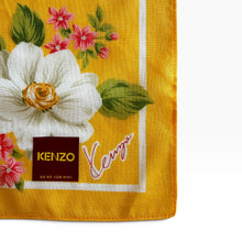 Load image into Gallery viewer, Vintage KENZO Marigold Floral Cotton Neckerchief
