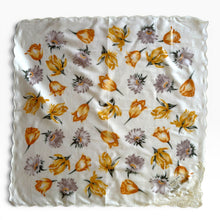 Load image into Gallery viewer, Vintage Hanae Mori Floral Cotton Neckerchief
