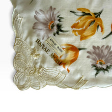 Load image into Gallery viewer, Vintage Hanae Mori Floral Cotton Neckerchief
