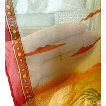 Load image into Gallery viewer, Vintage 1990s Salvatore Ferragamo Cheetah Celestial Silk Scarf

