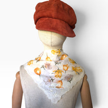 Load image into Gallery viewer, Vintage Hanae Mori Floral Cotton Neckerchief
