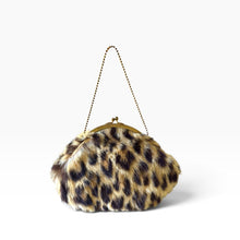 Load image into Gallery viewer, Vintage Leopard Fur Kisslock Bag
