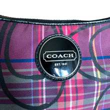 Load image into Gallery viewer, Coach Poppy Berry Tartan Plaid Shoulder Bag
