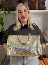 Load image into Gallery viewer, Louis Vuitton Miroir Speedy 35 in Gold with Silver Hardware – Limited Edition (2006)

