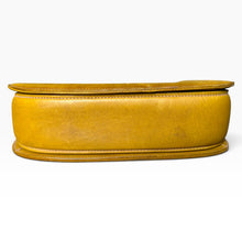 Load image into Gallery viewer, Vintage Gucci Bamboo Suede Top Handle Bag in Mustard
