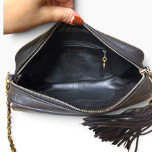 Load image into Gallery viewer, Rare Vintage Chanel Black Quilted Lambskin Flap Camera Bag
