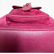 Load image into Gallery viewer, Vintage Gucci Bamboo Suede Backpack in Bordeaux
