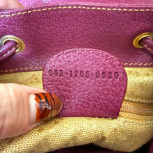 Load image into Gallery viewer, Vintage Gucci Bamboo Suede Backpack in Bordeaux
