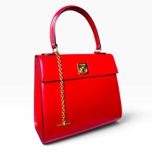 Load image into Gallery viewer, Vintage Celine Red Box Leather Top Handle Bag
