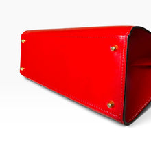 Load image into Gallery viewer, Vintage Celine Red Box Leather Top Handle Bag
