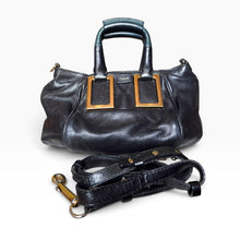 Load image into Gallery viewer, Vintage Chloé Black Leather Ethel Bag with Shoulder Strap
