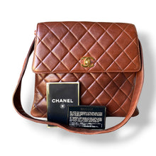 Load image into Gallery viewer, Vintage Chanel Caramel Quilted Lambskin Shoulder Bag
