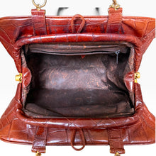 Load image into Gallery viewer, Vintage Italian Embossed Leather Handbag by CristoFano
