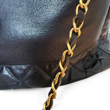 Load image into Gallery viewer, Vintage Chanel Black Leather Shopper Chain Tote – Circa 1986–1988
