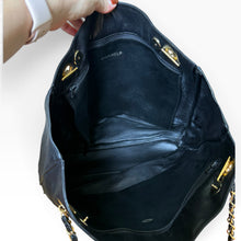 Load image into Gallery viewer, Vintage Chanel Black Leather Shopper Chain Tote – Circa 1986–1988
