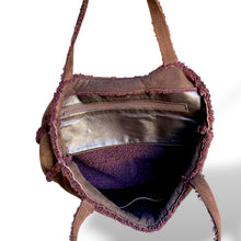 Load image into Gallery viewer, Vintage Chanel Suede Tote with Shearling Trim
