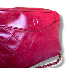 Load image into Gallery viewer, Vintage Chanel Red Quilted Leather Camera Bag – Circa 1986–1988
