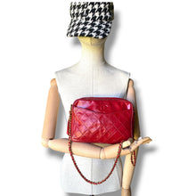 Load image into Gallery viewer, Vintage Chanel Red Quilted Leather Camera Bag – Circa 1986–1988
