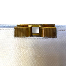 Load image into Gallery viewer, Vintage Comtesse White Lizard Skin Handbag
